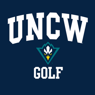UNC Wilmington Seahawks Arch Logo Golf Hoodie - Navy