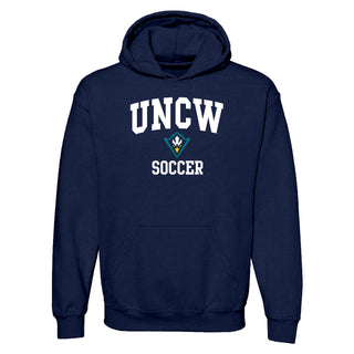 UNC Wilmington Seahawks Arch Logo Soccer Hoodie - Navy