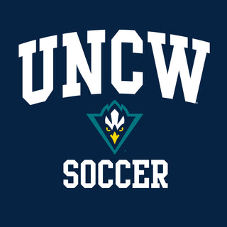 UNC Wilmington Seahawks Arch Logo Soccer Hoodie - Navy