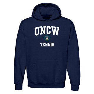 UNC Wilmington Seahawks Arch Logo Tennis Hoodie - Navy