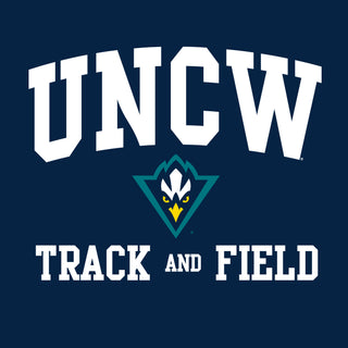 UNC Wilmington Seahawks Arch Logo Track & Field T-Shirt - Navy