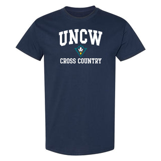 UNC Wilmington Seahawks Arch Logo Cross Country T-Shirt - Navy