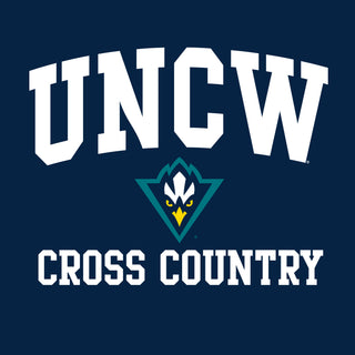 UNC Wilmington Seahawks Arch Logo Cross Country T-Shirt - Navy