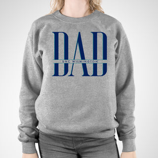 Wilmington Seahawks Classic Dad Crewneck Sweatshirt - Sport Grey