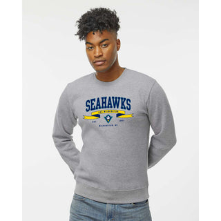 UNC Wilmington Ribbon Flight JA BTB Crewneck - Oxford