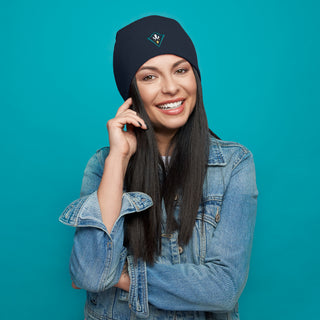 Wilmington Seahawks Primary Logo Beanie - Navy