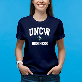 Wilmington Seahawks Arch Logo Business T-Shirt - Navy