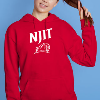 New Jersey Institute of Technology Arch Logo Hoodie - Red
