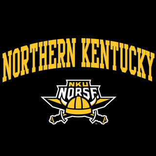 Northern Kentucky University Norse Arch Logo Heavy Blend Hoodie - Black