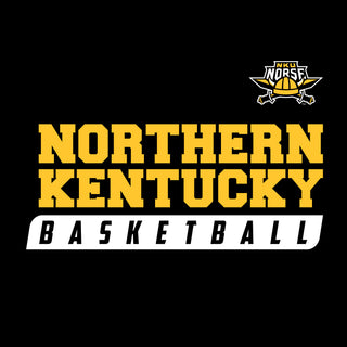 Northern Kentucky University Norse Basketball Slant Short Sleeve T Shirt - Black
