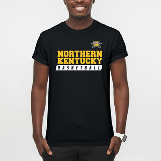 Northern Kentucky University Norse Basketball Slant Short Sleeve T Shirt - Black