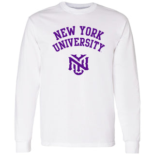 New York University Violets Arch Logo Long Sleeve