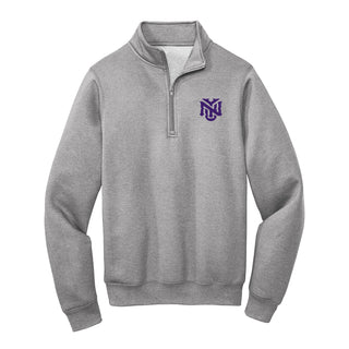 NYU Primary Logo LC EMB 1/4 Zip Sweatshirt