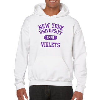 New York University Athletic Arch Hoodie - White