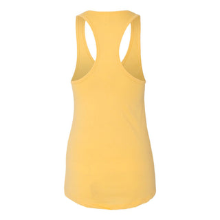 University of Michigan Wolverines Spirited Script Women's Racerback Tank - Banana Cream