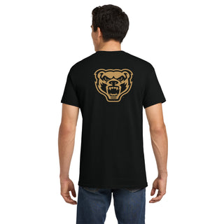 Oakland University Front and Back Print T-Shirt - Black