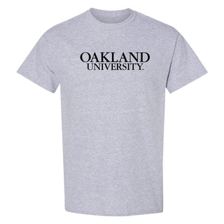 Oakland University Institutional Logo T-Shirt - Sport Grey