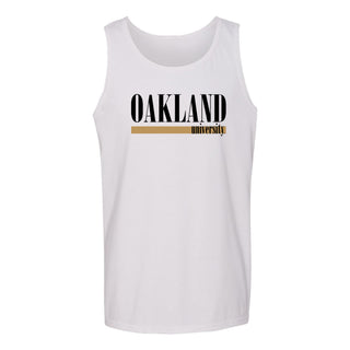 Oakland University Boldline Tank Top - White