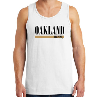 Oakland University Boldline Tank Top - White