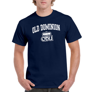 Old Dominion University Monarchs Arch Logo Short Sleeve T Shirt - Navy