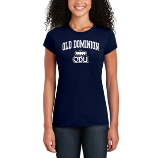 Old Dominion University Monarchs Arch Logo Short Sleeve Womens T Shirt - Navy