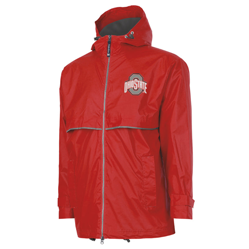 Ohio State Men's New England Rain Jacket - Red