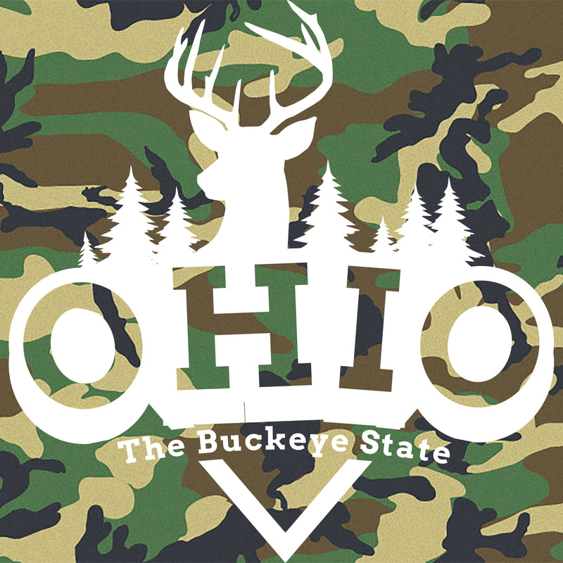 Ohio Deer Arch Eco-Jersey Tee - Camo