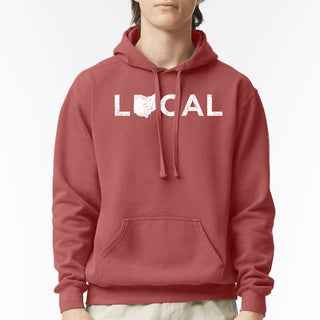 Ohio Local CC Garment-Dyed Hoodie - Crimson