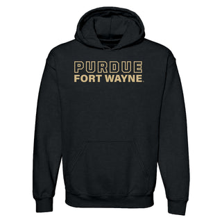 Purdue University Fort Wayne Mastodons Basic Block Hoodie - Black