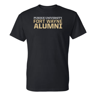 Purdue University Fort Wayne Mastodons Alumni Basic Block Short Sleeve T Shirt - Black