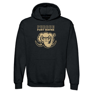 Purdue University Fort Wayne Mastodons Primary Logo Hoodie - Black
