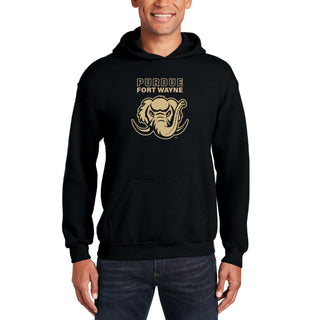 Purdue University Fort Wayne Mastodons Primary Logo Hoodie - Black