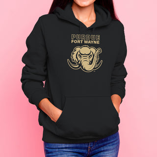 Purdue University Fort Wayne Mastodons Primary Logo Hoodie - Black
