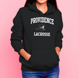Providence Friars Arch Logo Lacrosse Hoodie - Black