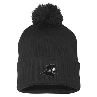 Providence Friars Primary Logo Pom Pom Beanie - Black