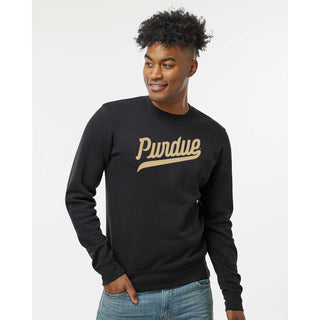 Purdue Script Mark JA BTB Crewneck
