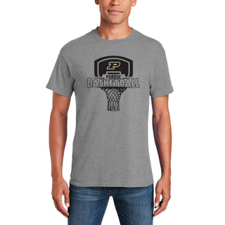 Purdue University Boilermakers Basketball Board Short Sleeve T Shirt - Sport Grey