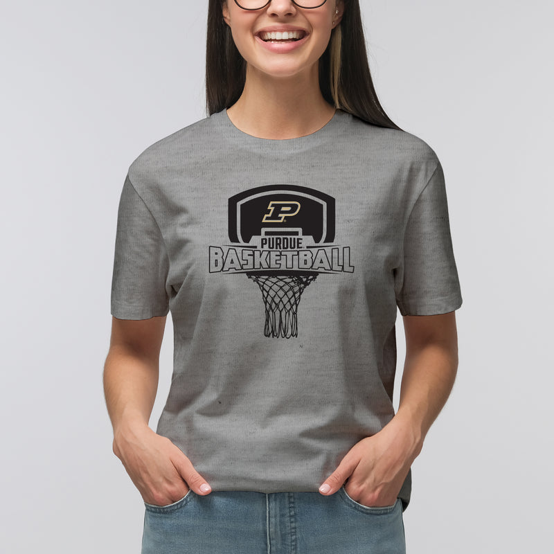 Purdue University Boilermakers Basketball Board Short Sleeve T Shirt - Sport Grey