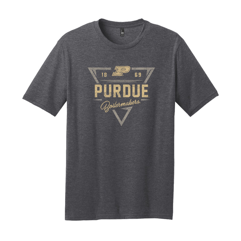 Purdue Arrow Dynamic Blend CVC T-Shirt - Heathered Charcoal