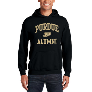 Purdue Arch Logo Alumni Hoodie - Black