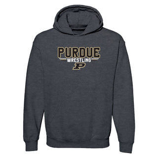 Purdue Wrestling Top Flight Hoodie - Dark Heather