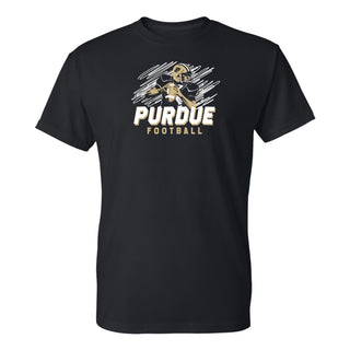 Purdue Football Action T-Shirt - Black