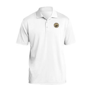 Purdue Basketball Outline LC EMB Polo - White