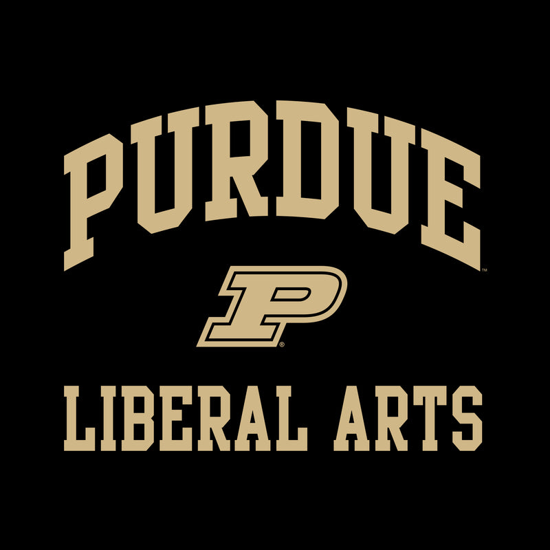 Purdue Arch Logo Liberal Arts T Shirt - Black