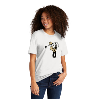 Purdue Pete Golf Mascot Mark NLA T-Shirt - White