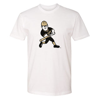 Purdue Pete Softball Mascot Mark NLA T-Shirt - White