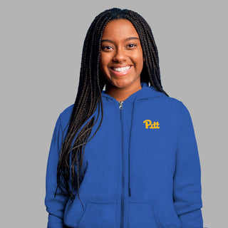 Pittsburgh Panthers Primary Logo LC Full Zip - Royal