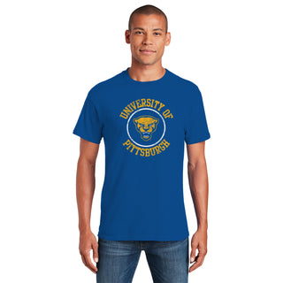 Pittsburgh Panthers Distressed Circle Logo T-Shirt - Royal