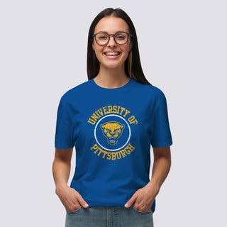 Pittsburgh Panthers Distressed Circle Logo T-Shirt - Royal