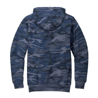 Michigan Mega Arch Camo Hoodie - Heather Navy Camo